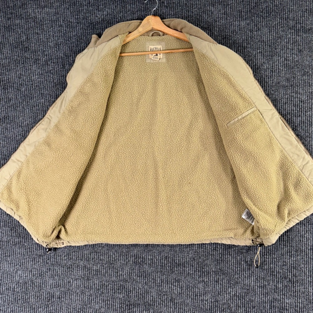 Red Head Men's 2XL Sherpa Lined Utility Vest Beige Full Zip Outdoor Workwear - Picture 6 of 9